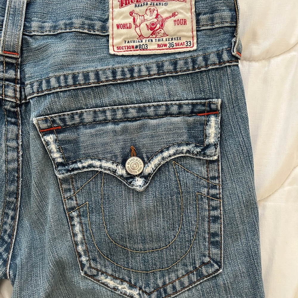 True Religion Light Blue Made In USA Jeans